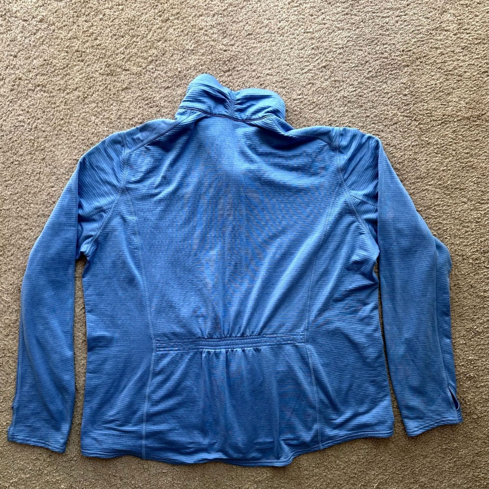 Vintage Duluth Sweater Womens 2XL Blue Fleece Full Zip Mock Neck Pockets Size XXL / US 16-18 / IT 52-54 - 2 Thumbnail