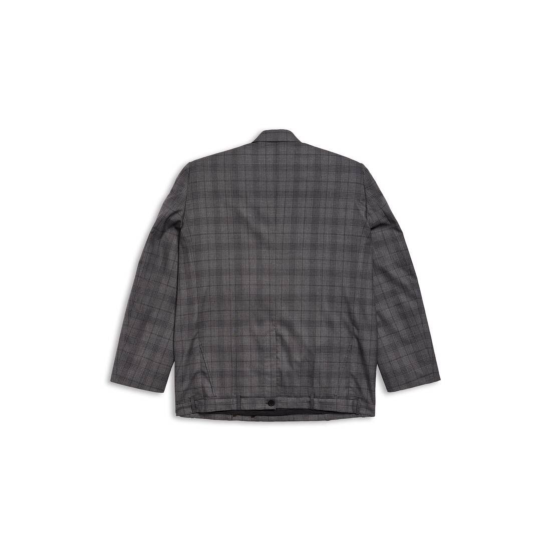 Balenciaga o1srvl11e1124 Deconstructed Jacket in Grey Size XS / US 0-2 / IT 36-38 - 2 Thumbnail