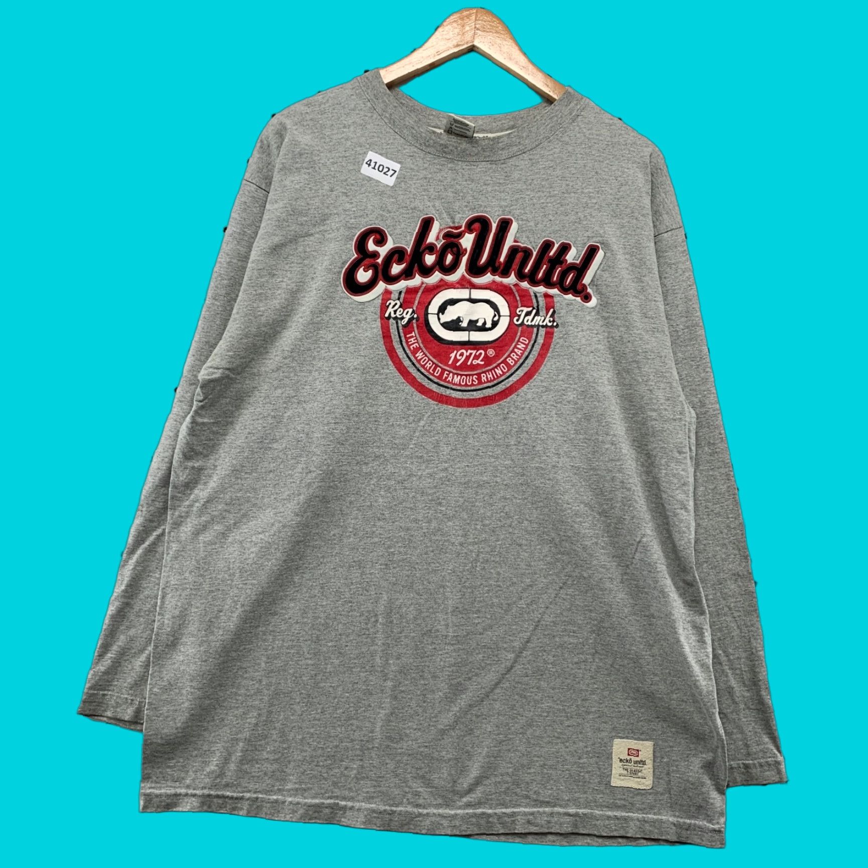 Ecko Unltd. VINTAGE Ecko Rhino Shirt Mens XL Gray Long Sleeve Hip Hop 2000s Vintage Y2K Shirt Mens XL Gray Long Sleeve Hip Hop Ecko Rhino Size US XL / EU 56 / 4 - 1 Thumbnail