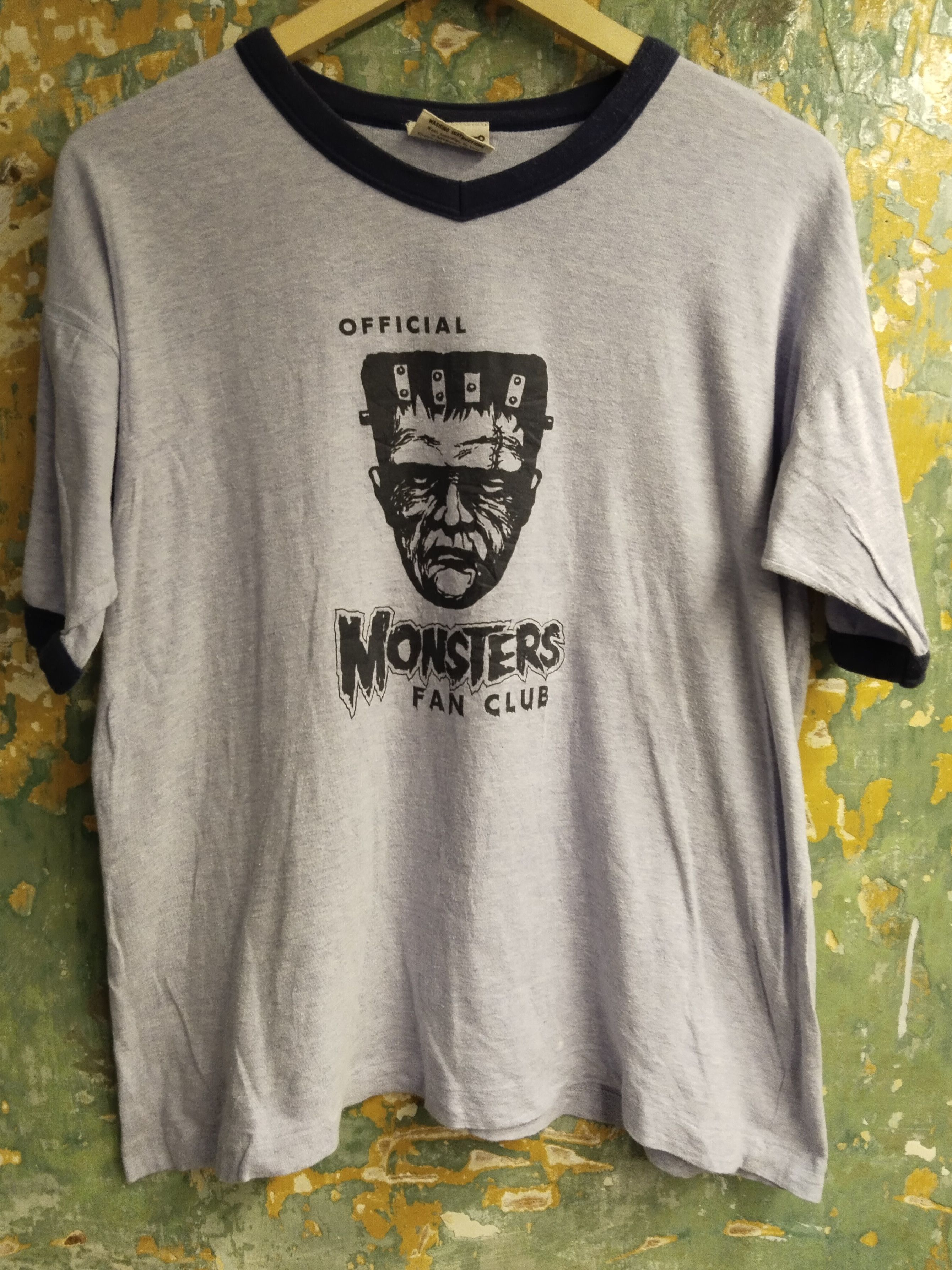 image of Frankenstein X Pherrows T Shirt in Grey, Women's (Size Large)