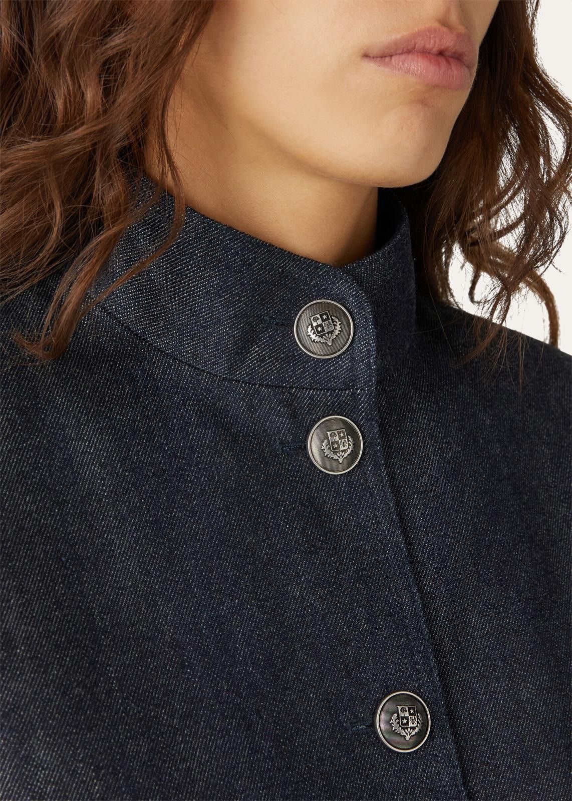 Loro Piana o1srvl11e1224 Ania Denim Jacket in Blue Size XS / US 0-2 / IT 36-38 - 4 Thumbnail