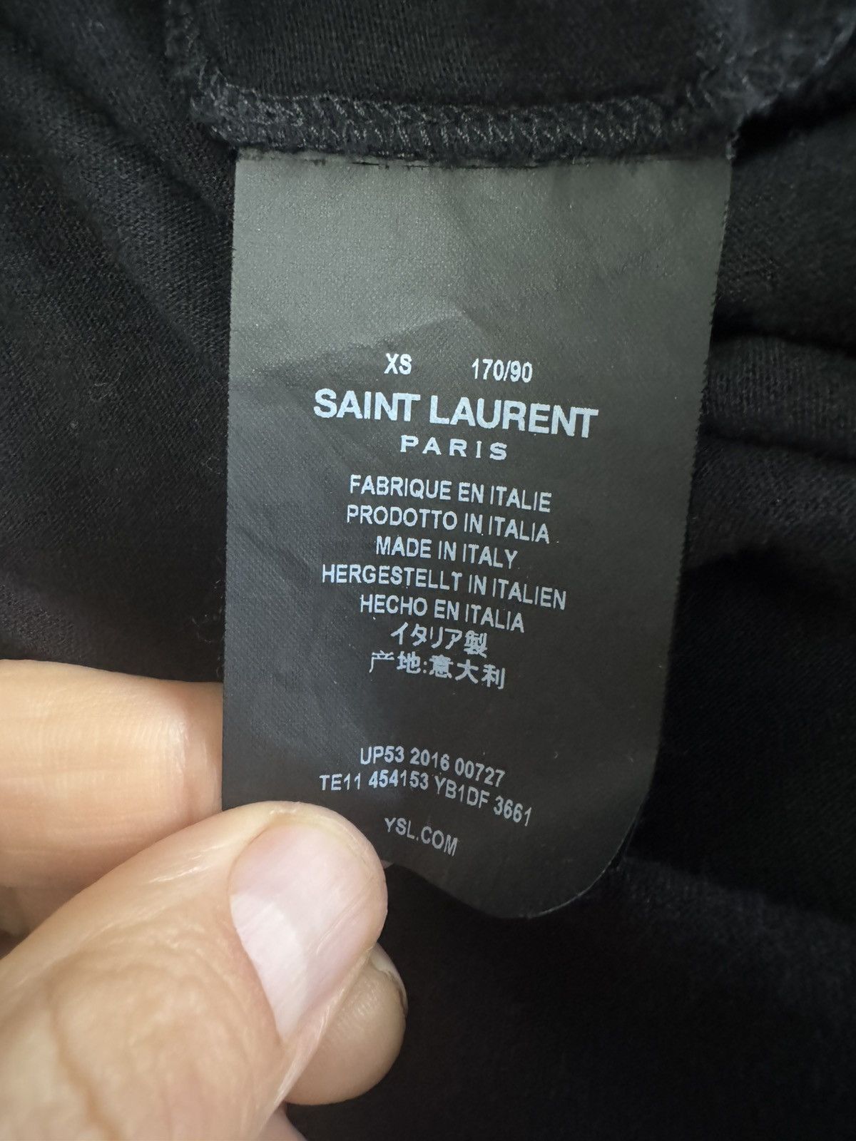Saint Laurent Paris SAINT LAURENT tshirt study REAL TAPE MEASUREMENTS IN PHOTOS Size US XS / EU 42 / 0 - 6 Thumbnail