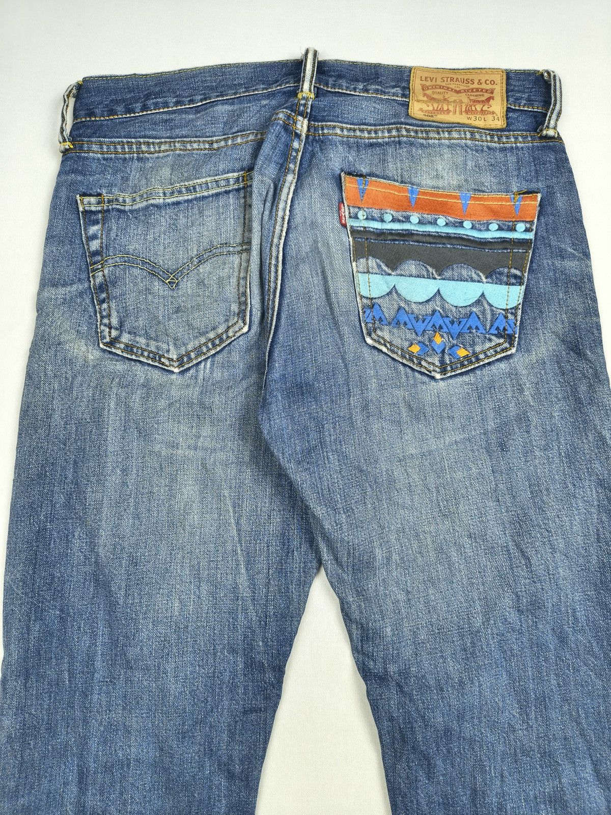Levi's Levi’s 501 Embroidered Distressed Denim Kapital style (057) Size US 32 / EU 48 - 1 Thumbnail