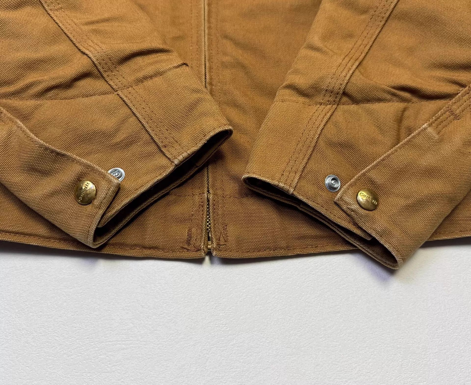 Carhartt Vintage Carhartt J001 Detroit Jacket Brown S Size US S / EU 44-46 / 1 - 3 Thumbnail