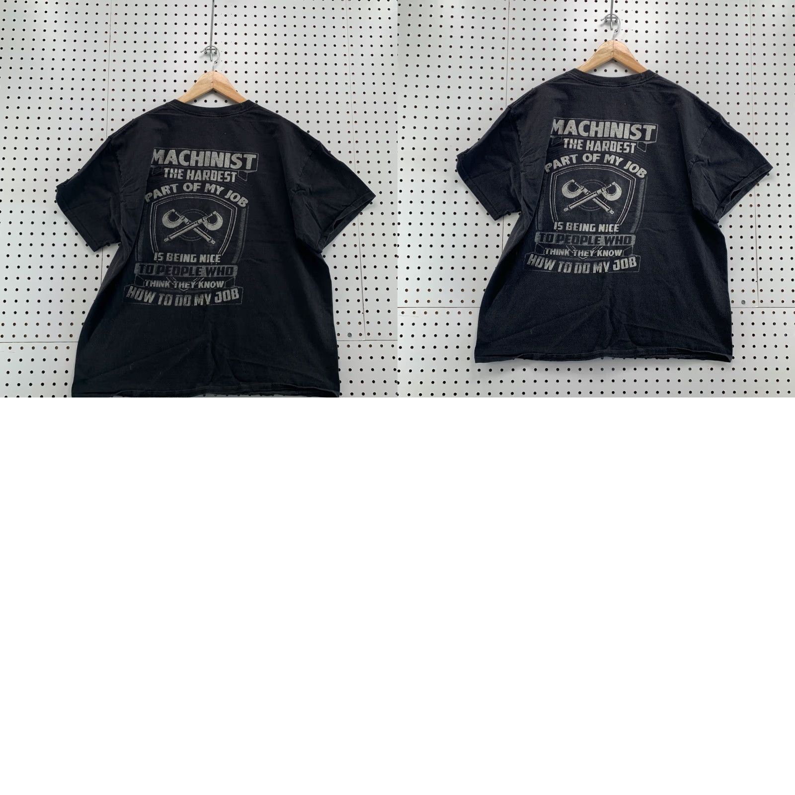 Hanes Machinist Funny Shirt Mens " The Hardest Part Of My Job..." Extra Large T SHirt Size US XL / EU 56 / 4 - 9 Thumbnail
