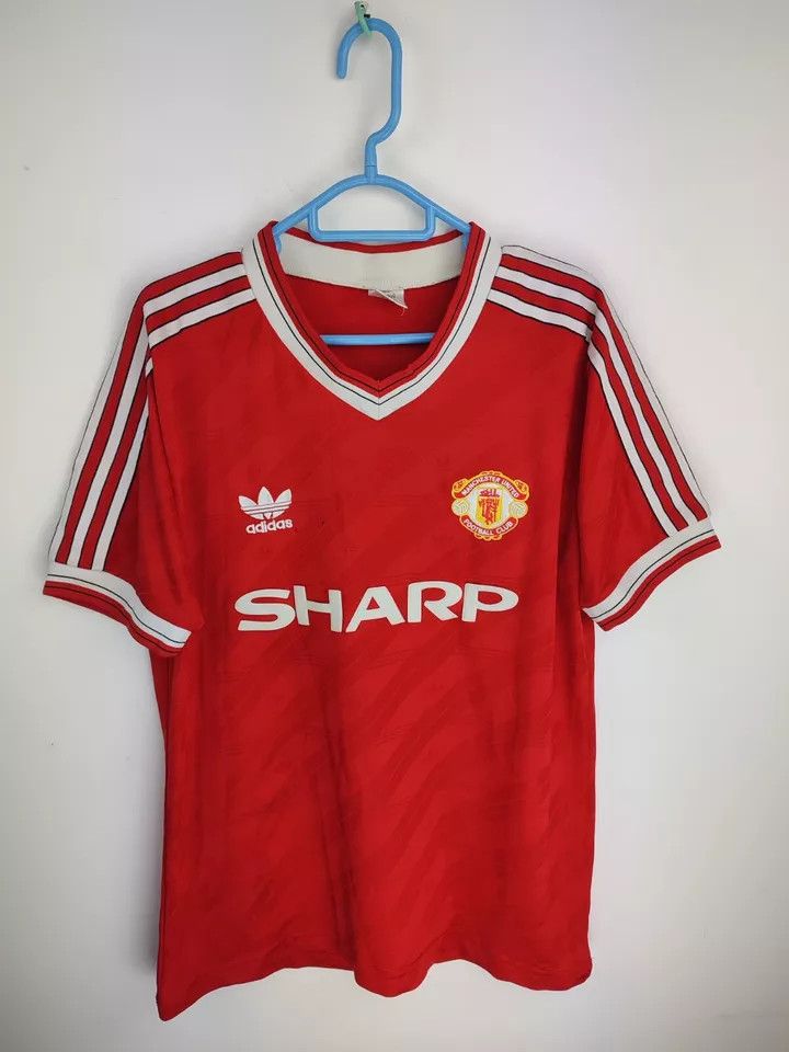 Vintage Manchester United 1987-88 home FOOTBALL Kit SHIRT
