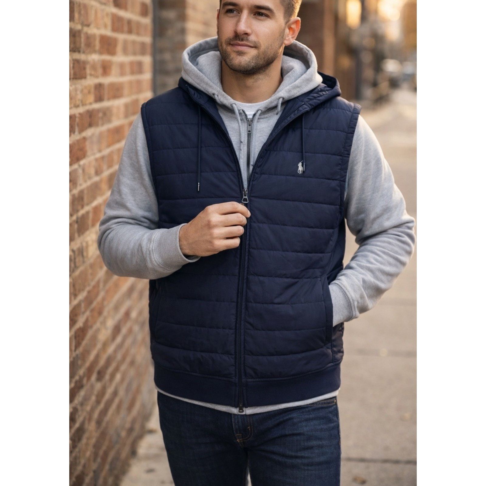 Ralph Lauren Polo Ralph Lauren Navy Hooded Puffer Vest NWT XL Full Zip Size US XL / EU 56 / 4 - 1 Thumbnail