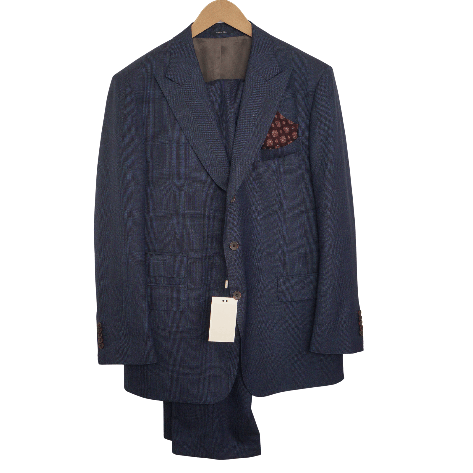 image of Men Suitsupply Suit Blue Vitale Barberis Eu60 Us50 S413 (Size 50R)