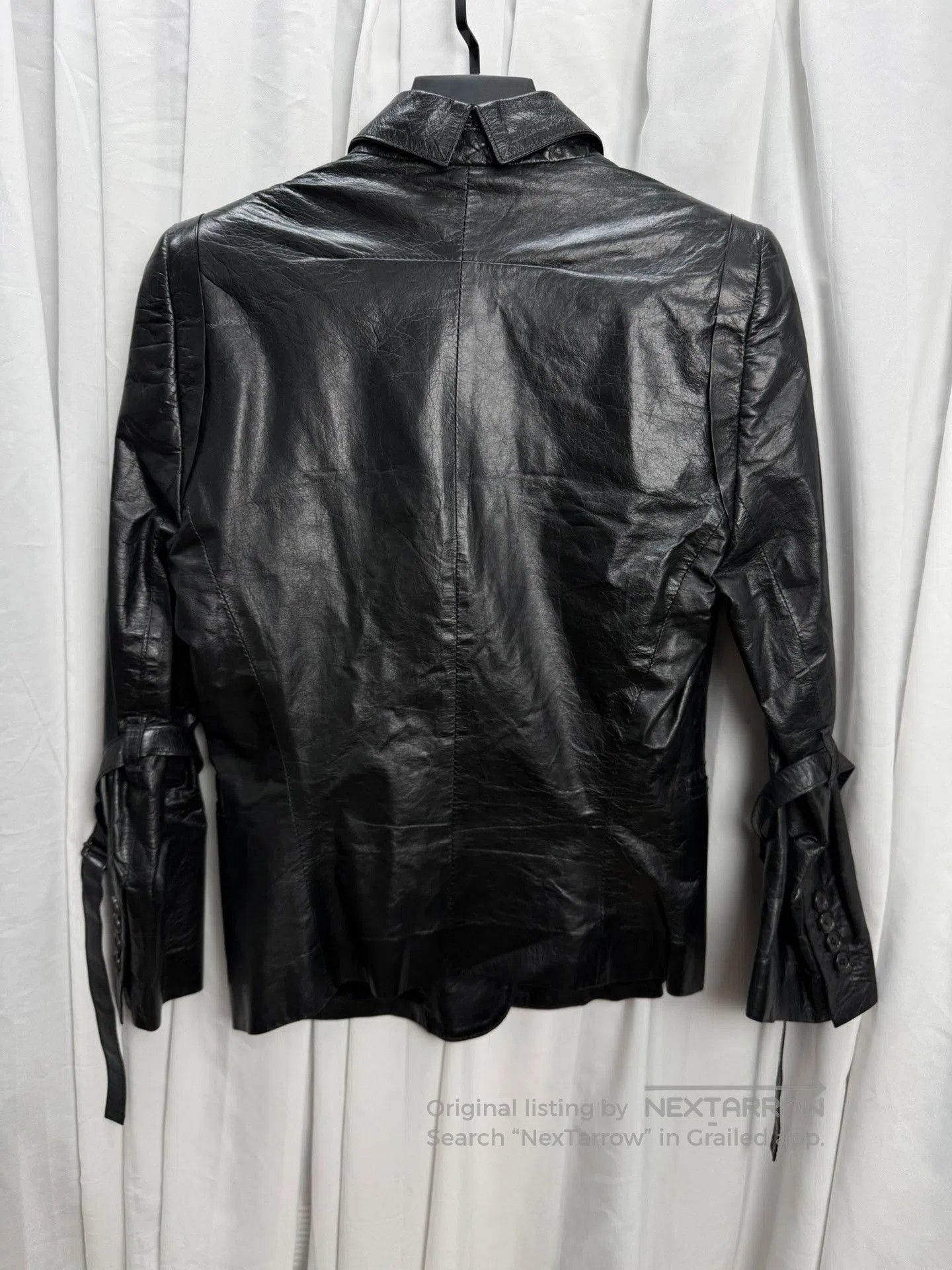 Ann Demeulemeester Ann Demeulemeester 04AW Strap Leather Blazer. Size S / US 4 / IT 40 - 5 Thumbnail
