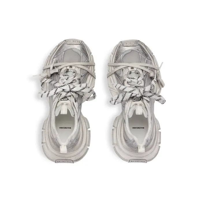 Balenciaga o1la1rc1a0825 3XL Summer Mesh Sneakers in White/Grey Size US 5 / IT 35 - 5 Thumbnail