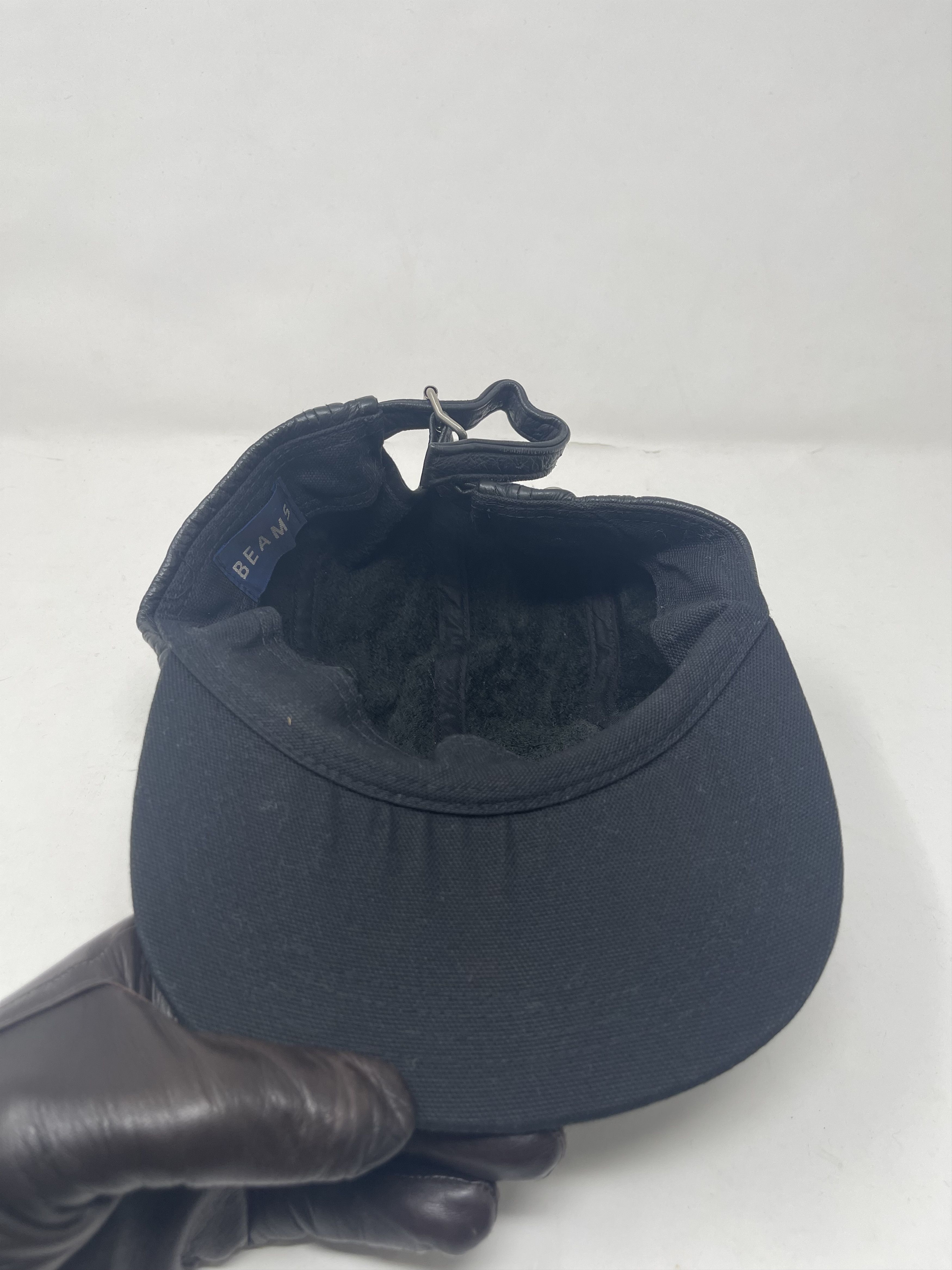 Japanese Brand Vintage Beam Leather Cap Hat Size ONE SIZE - 5 Thumbnail