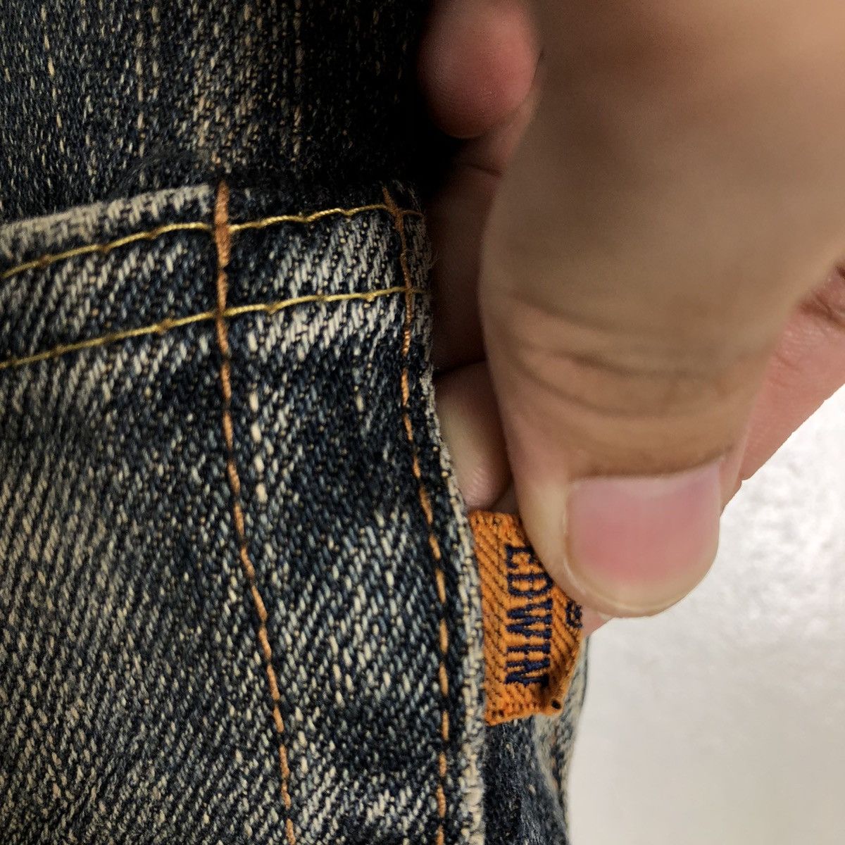 Edwin 90’s VINTAGE EDWIN 505ZXX ORANGE TAG SELVEDGES JAPAN Size US 29 - 15 Thumbnail