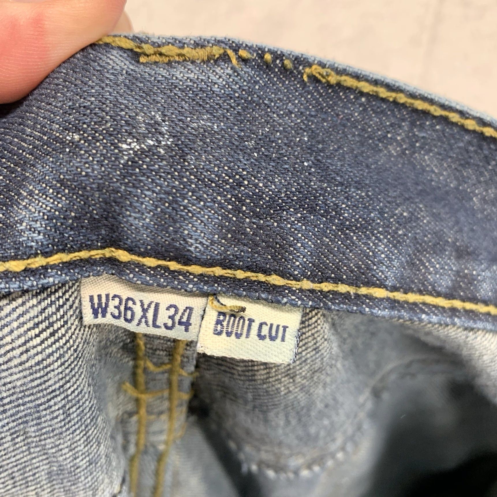 Vintage VINTAGE Flypaper Jeans Men Bootcut 36 Waist Cotton Denim Biker Cowboy Y2K Embroidered Pockets Size US 36 / EU 52 - 6 Thumbnail