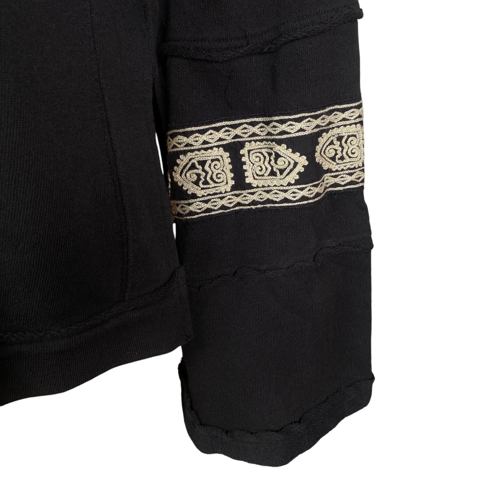 Free People Free People $148 Santa Maria Black Embroidered Pullover XS Size XS / US 0-2 / IT 36-38 - 9 Thumbnail