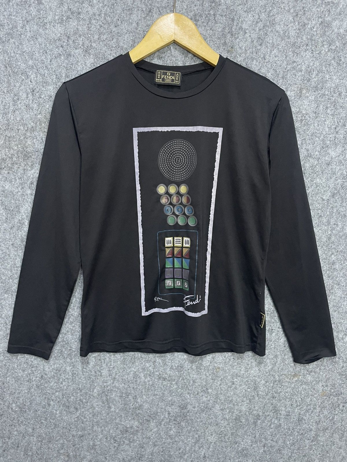 Fendi Fendi Long Sleeve T-Shirt Polyester Size S / US 4 / IT 40 - 1 Thumbnail