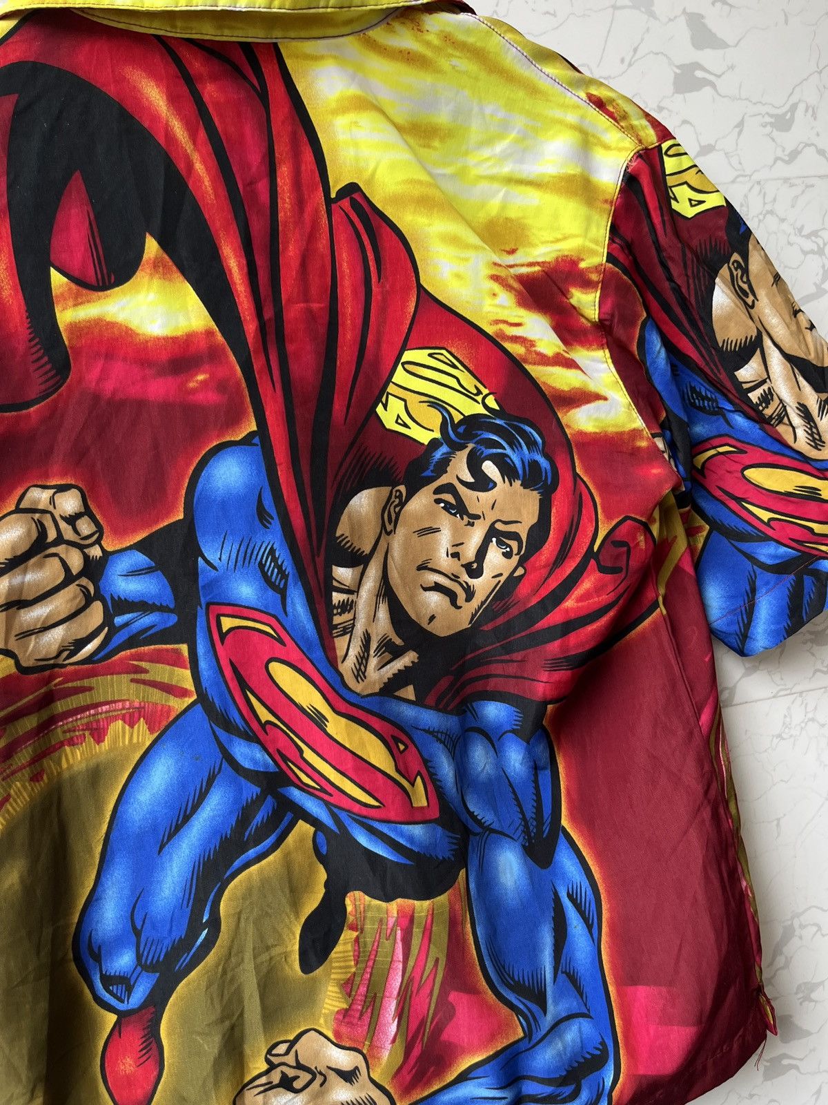 DC Comics Rare Vintage DC Superman Shirt (Warner Bros. Official) Size US S / EU 44-46 / 1 - 6 Thumbnail