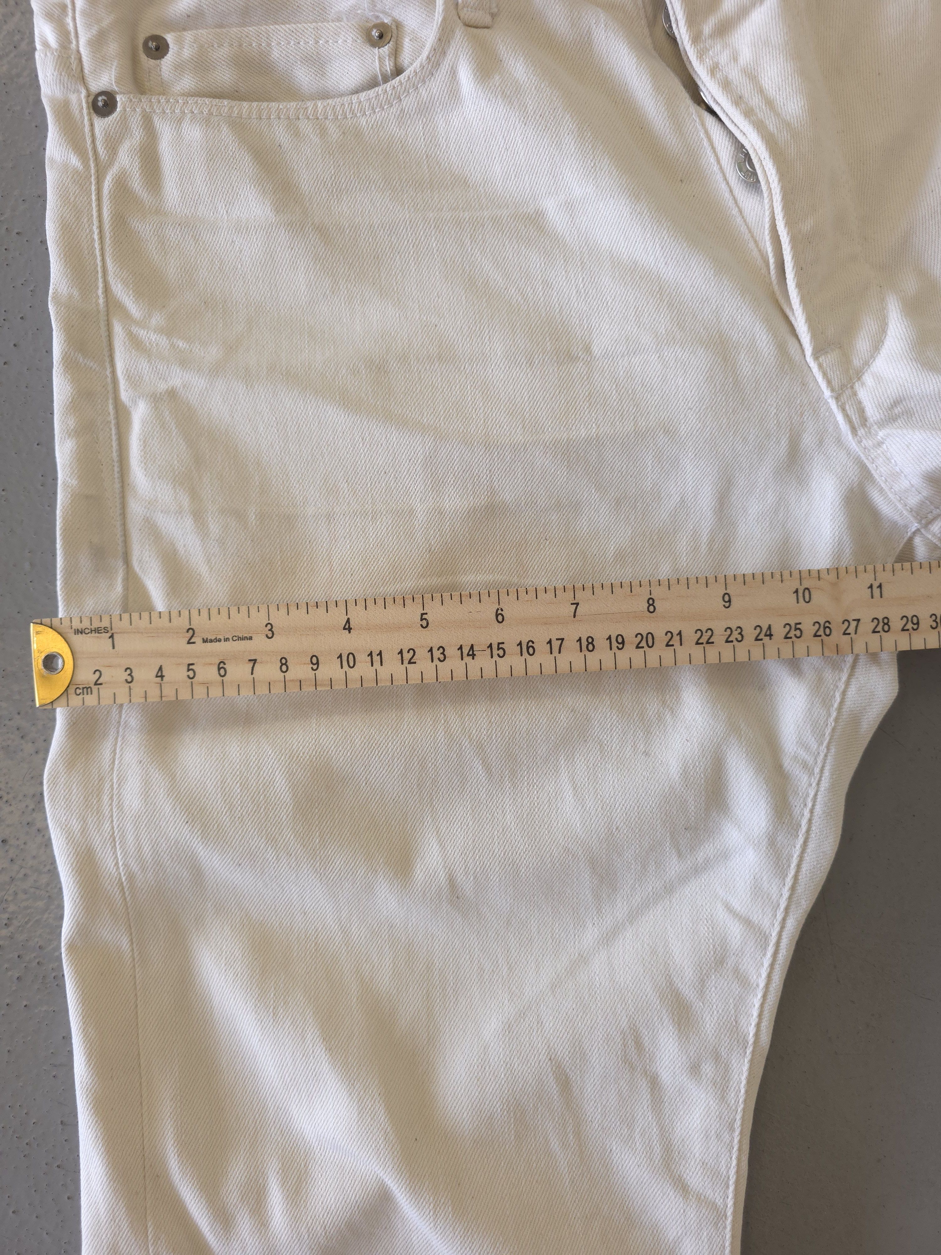 Helmut Lang Helmut Lang Off White Color Jeans 32x39" Size US 32 / EU 48 - 7 Thumbnail