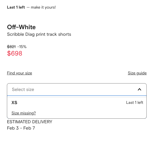 Off-White Off-White Logo Detailed Track Shorts - Size Large Size US 36 / EU 52 - 7 Thumbnail