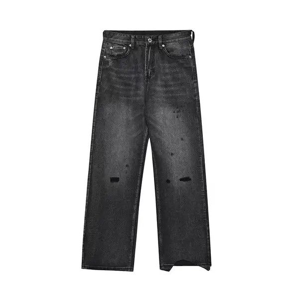 Japanese Brand Chihiro x Hada Washed Black Ripped Loose Hip Hop Jeans Size US 34 / EU 50 - 5 Thumbnail