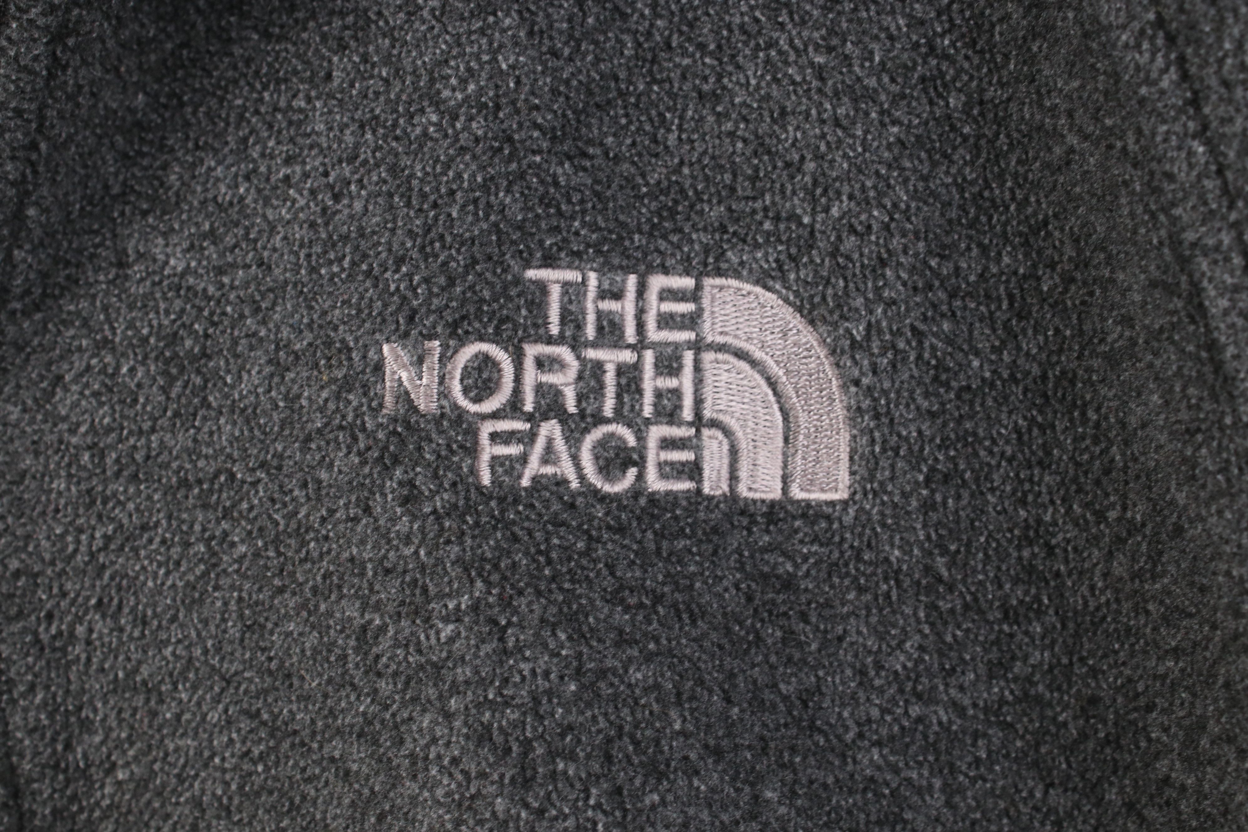 The North Face Vintage The North Face Spell Out Full Zip Fleece Jacket Gray Size US S / EU 44-46 / 1 - 5 Thumbnail