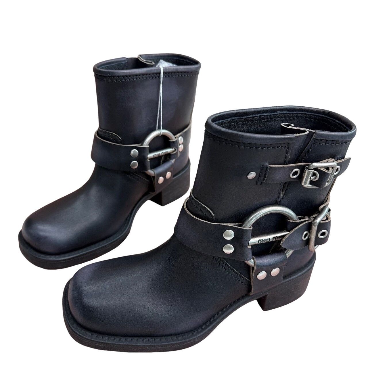 Miu Miu Miu Miu Black Buckle Boots Size 36 Size US 6 / IT 36 - 1 Thumbnail