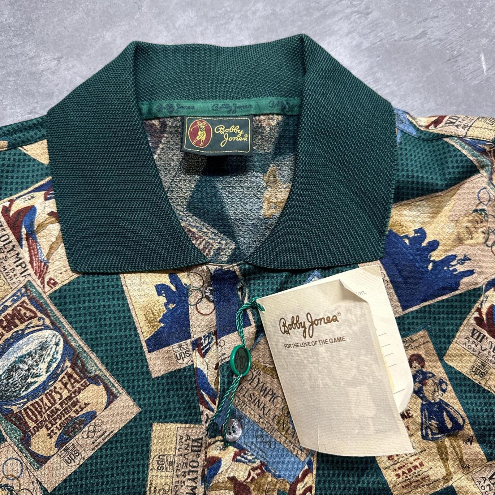 Vintage Vintage Olympic Games all Over Print Bobby Jones Polo Shirt Size US XL / EU 56 / 4 - 3 Thumbnail