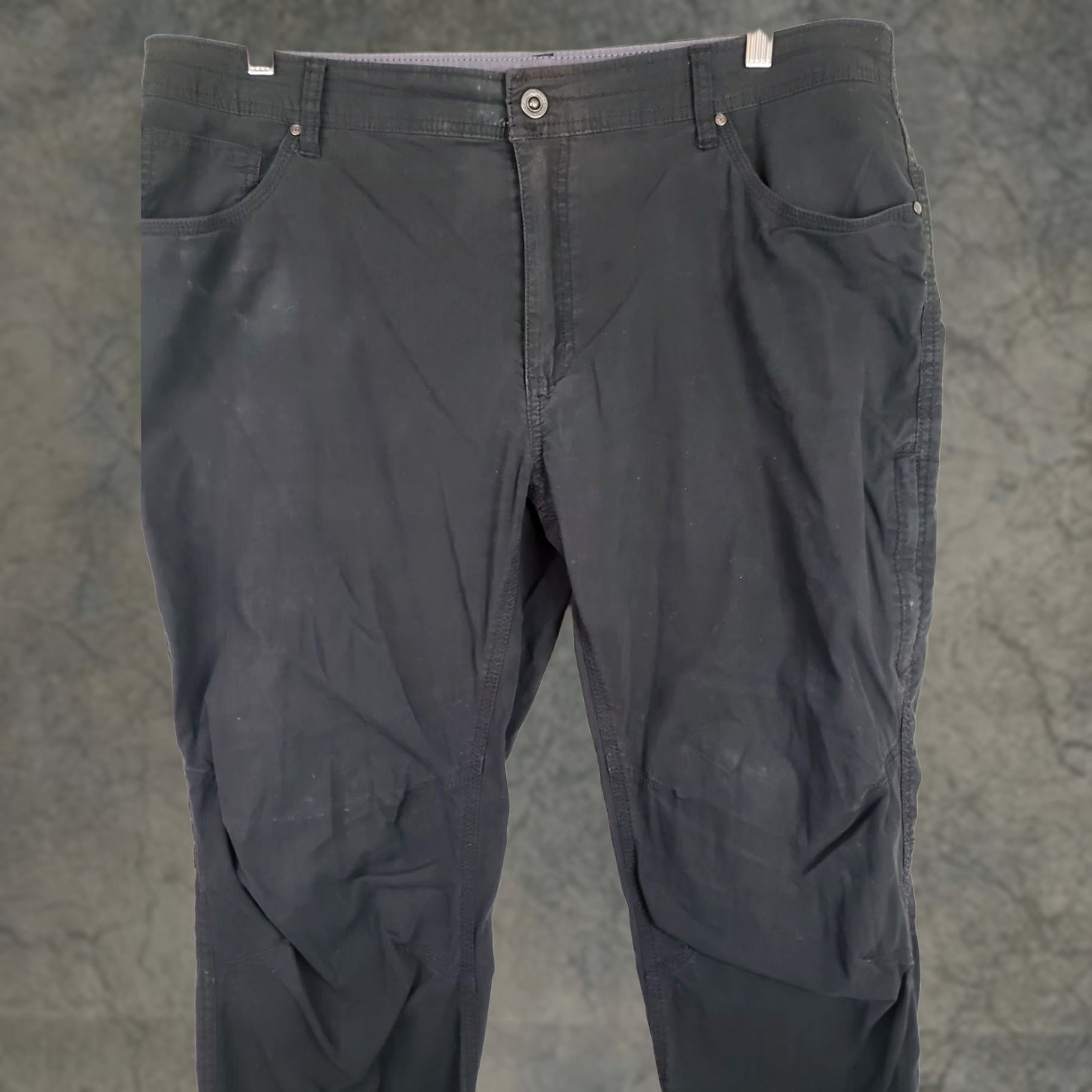 Vintage Swiss Tech Performance Pants Mens 38 Black Straight Front 5-Pocket Inseam 25.5" Lightweight Casual Travel Hiking Fit Regular Size 38 Mens Size US 38 / EU 54 - 1 Thumbnail