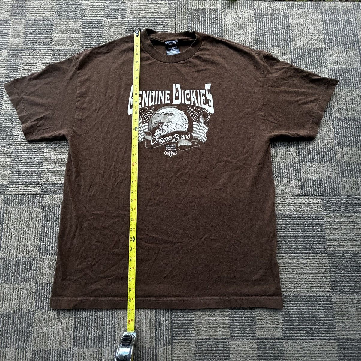 Dickies Vtg Y2K Dickies Eagle Graphic Brown Spell-out T-shirt Size US XXL / EU 58 / 5 - 5 Thumbnail