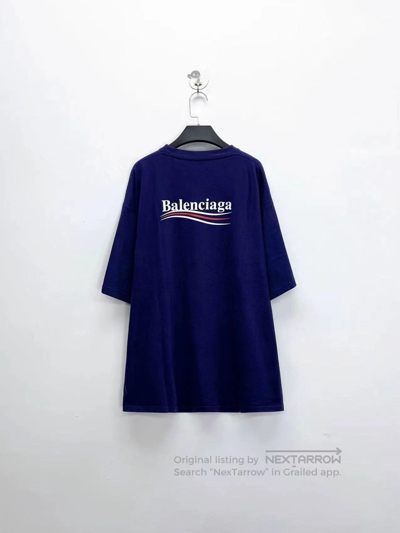 Balenciaga Balenciaga Blue Purple Wave Coke Logo Tee. Size US XXL / EU 58 / 5 - 2 Thumbnail