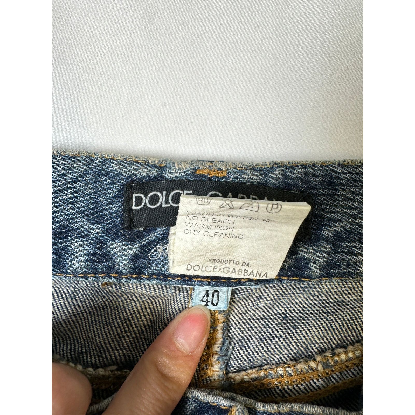 Dolce & Gabbana S/S 2001 Dolce & Gabbana safety pin punk jeans with broches Size 27" / US 4 / IT 40 - 23 Thumbnail