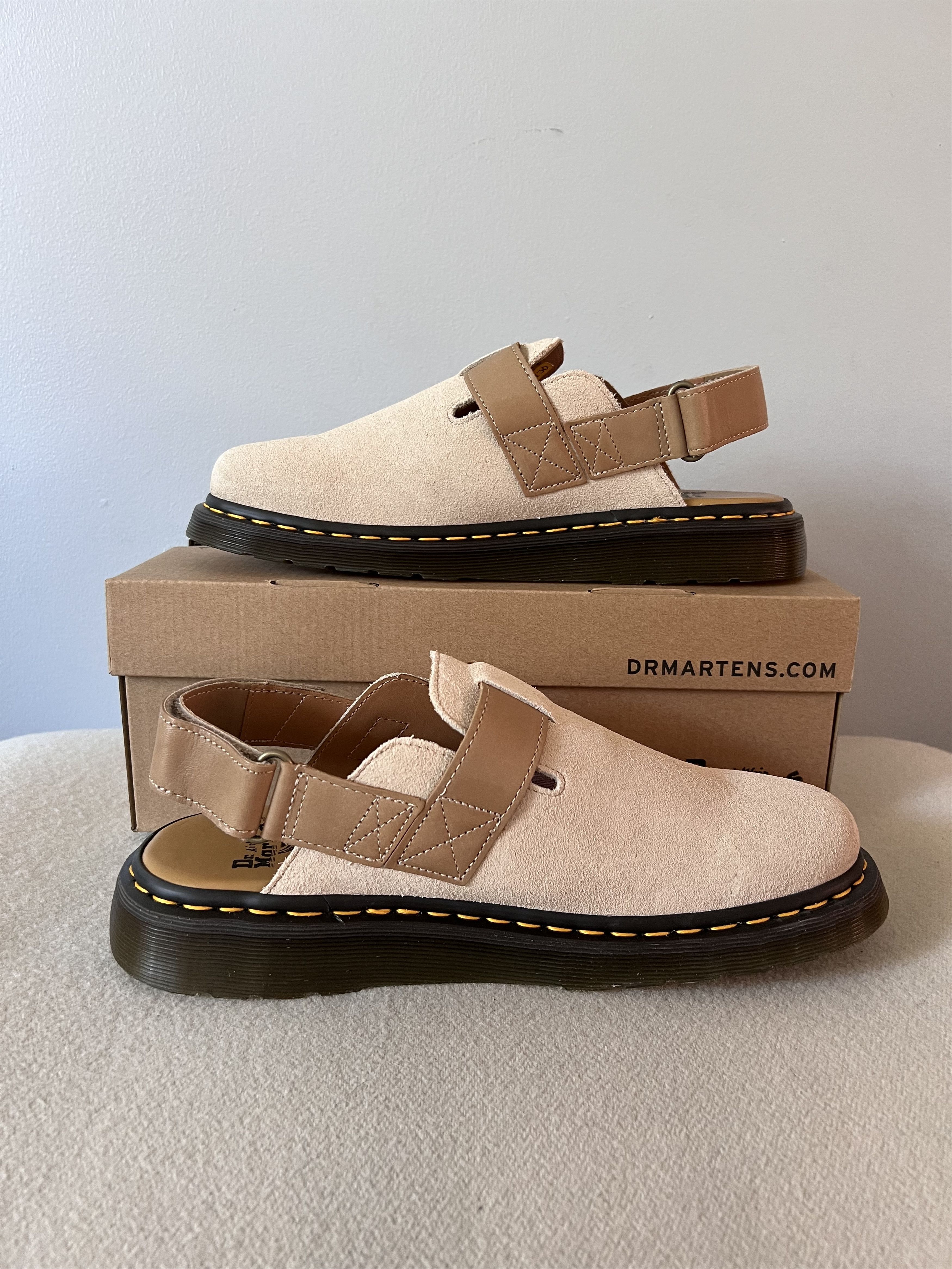 Dr. Martens Dr. Martens Jorge II Sandals in Parchment Beige Suede Size US 12 / EU 45 - 3 Thumbnail