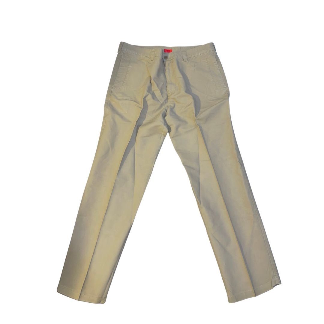 Izod Chino Pants Khaki 100% Cotton Straight Leg Trouser Career Size US 38 / EU 54 - 1 Thumbnail