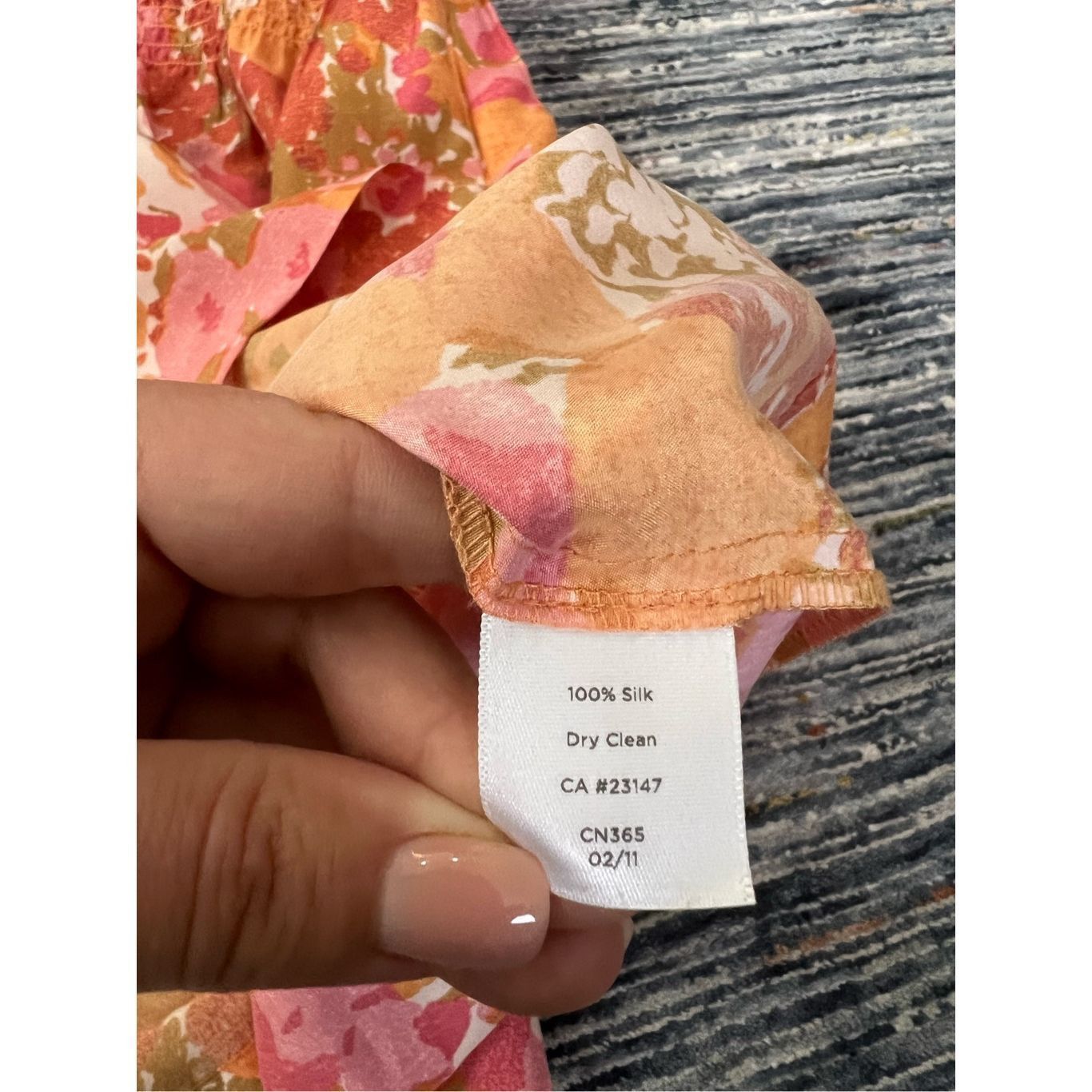 Other Talbots Dress Orange Pink Floral Print Cap Sleeve Cinched Wa Size L / US 10 / IT 46 - 5 Thumbnail