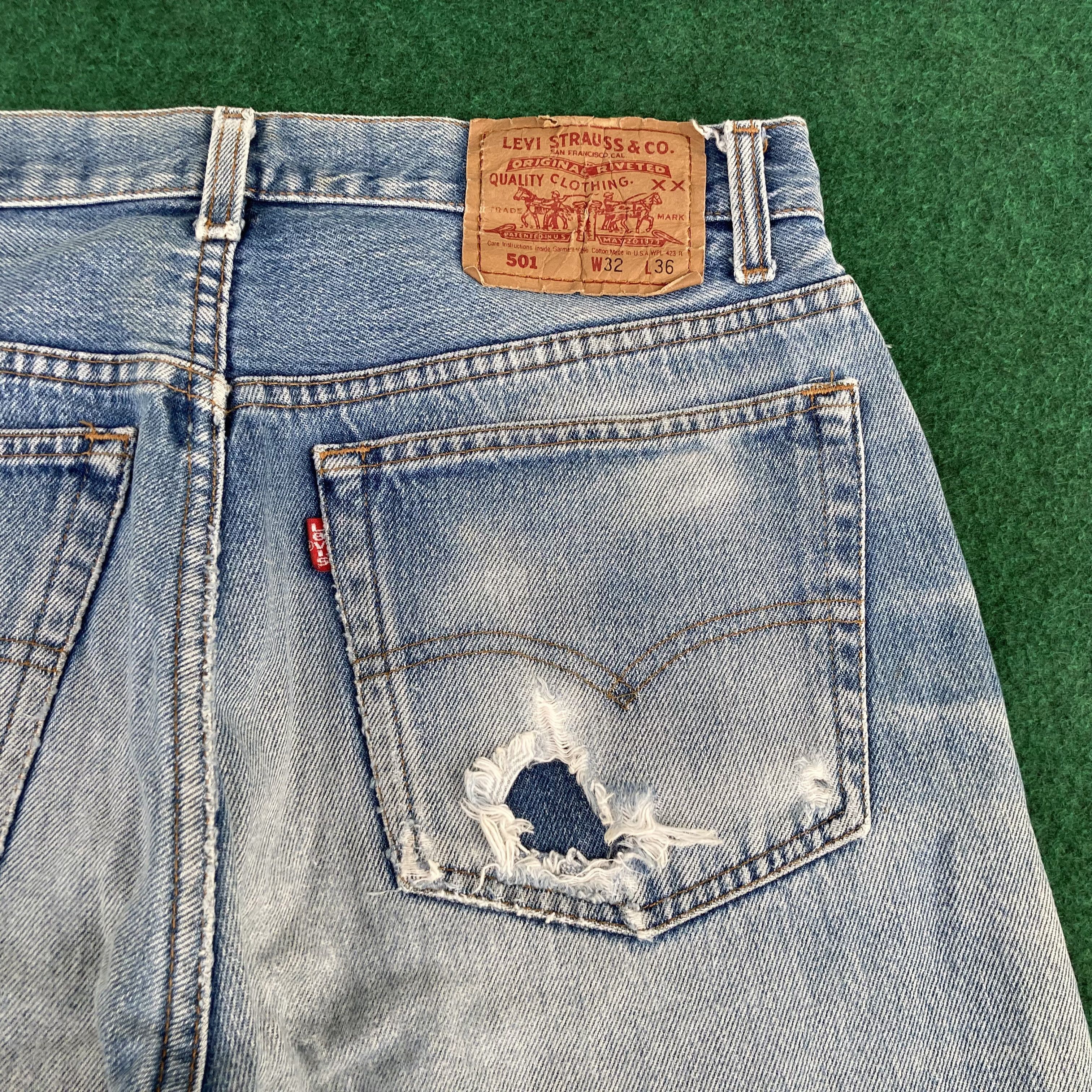 Levi's × Vintage Vintage Levis 501 Short Sz 30 Jorts Jeans Size US 30 / EU 46 - 13 Thumbnail