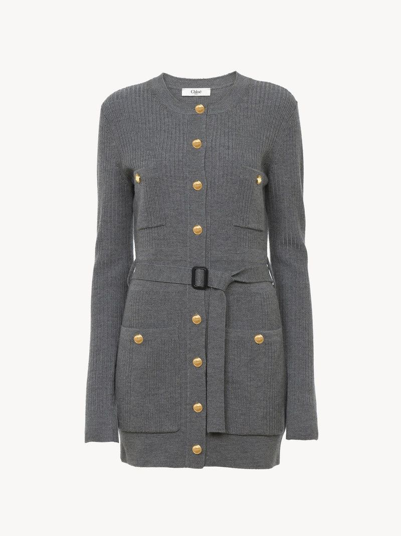 Chloe o1loc1c11125 Cardigan in Urban Grey Size S / US 4 / IT 40 - 1 Thumbnail