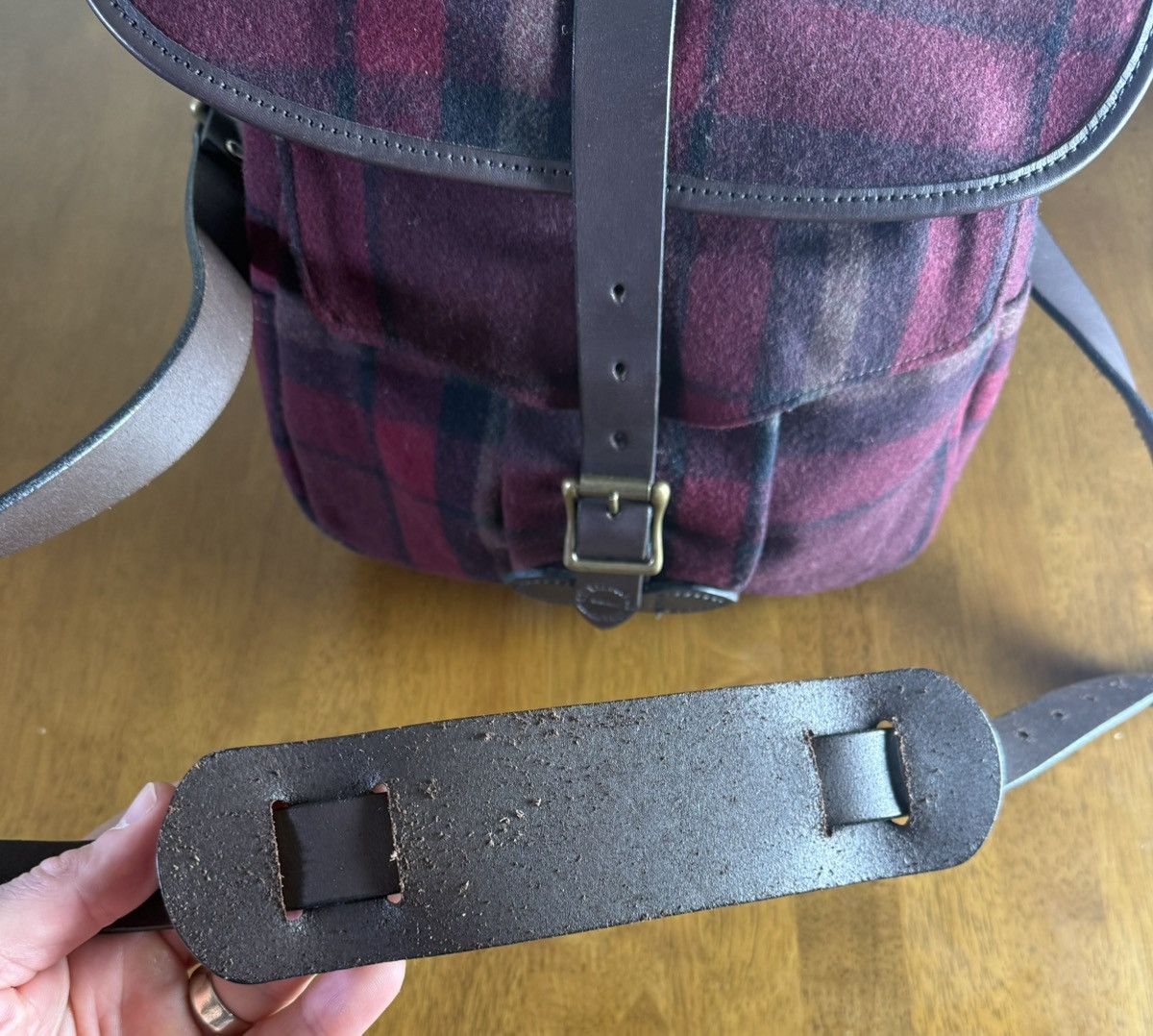 Filson Vintage Filson Mackinaw Wool Backpack USA Made Rare Size ONE SIZE - 6 Thumbnail
