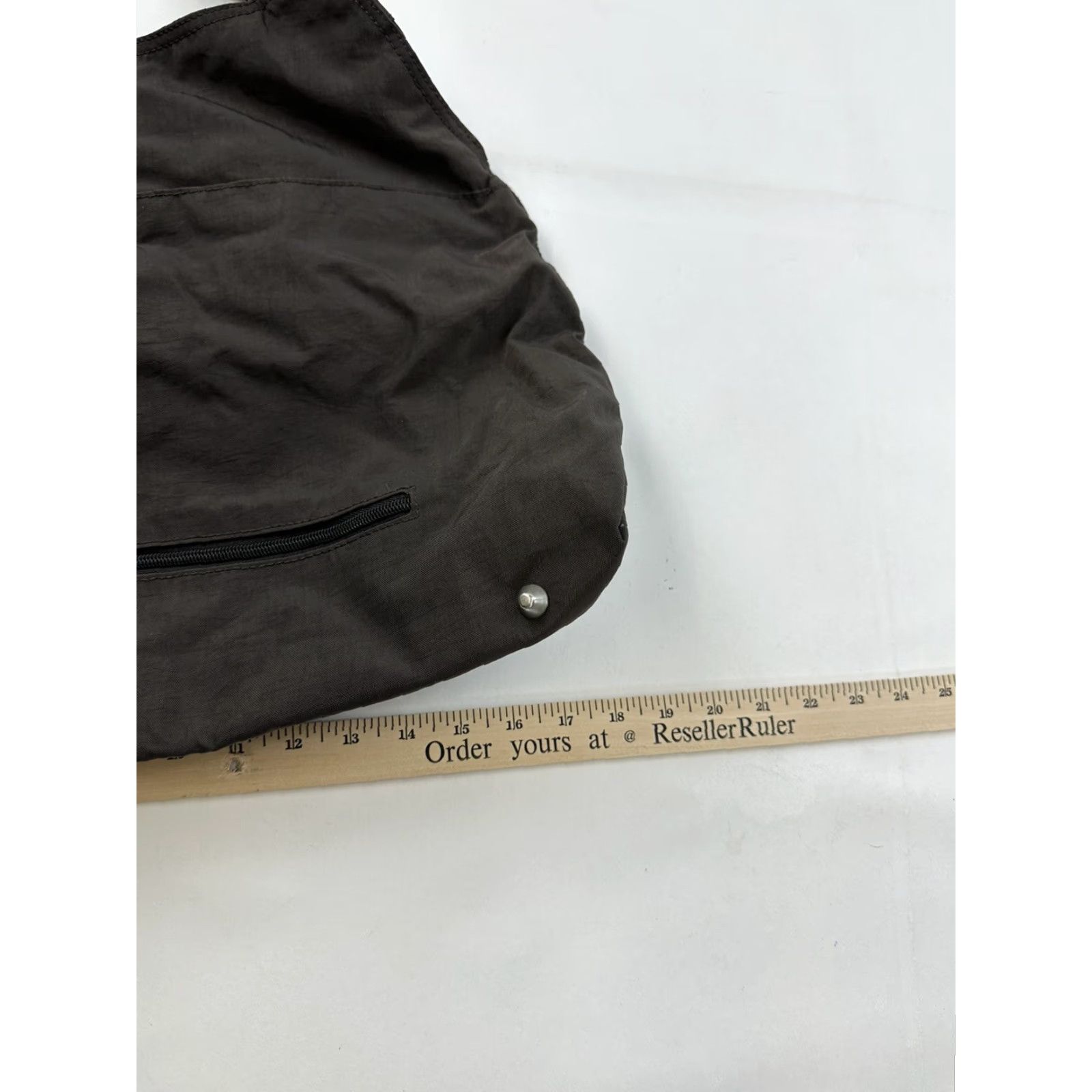 Vintage Baggallini Shoulder Bag Travel Large Brown Womens Nylon Exterior Travel Bag Brown Large Size ONE SIZE - 6 Thumbnail