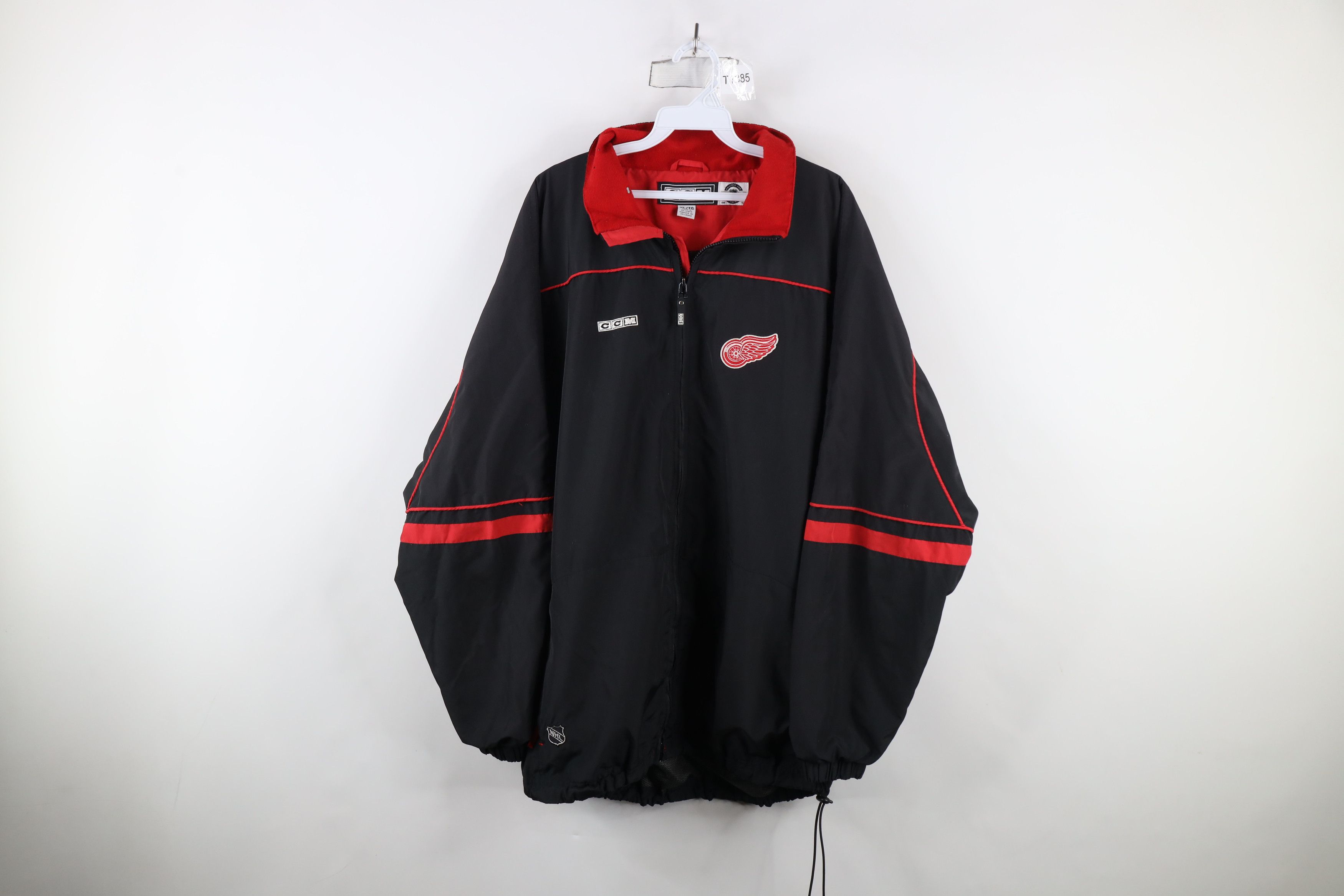 Vintage Vintage CCM Detroit Red Wings Hockey Full Zip Jacket Black Size US XL / EU 56 / 4 - 1 Thumbnail