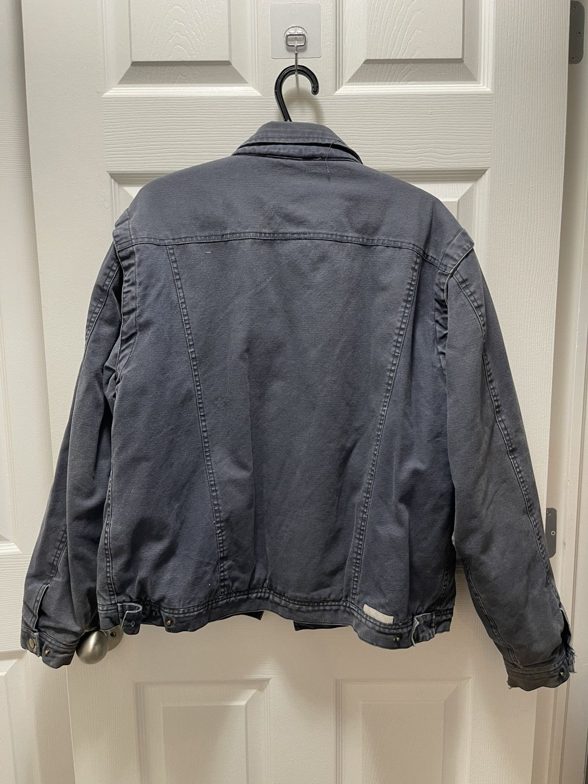 Carhartt × Vintage Tradesman Vintage Distressed Workwear Trades Fleece Coat Size US M / EU 48-50 / 2 - 2 Thumbnail