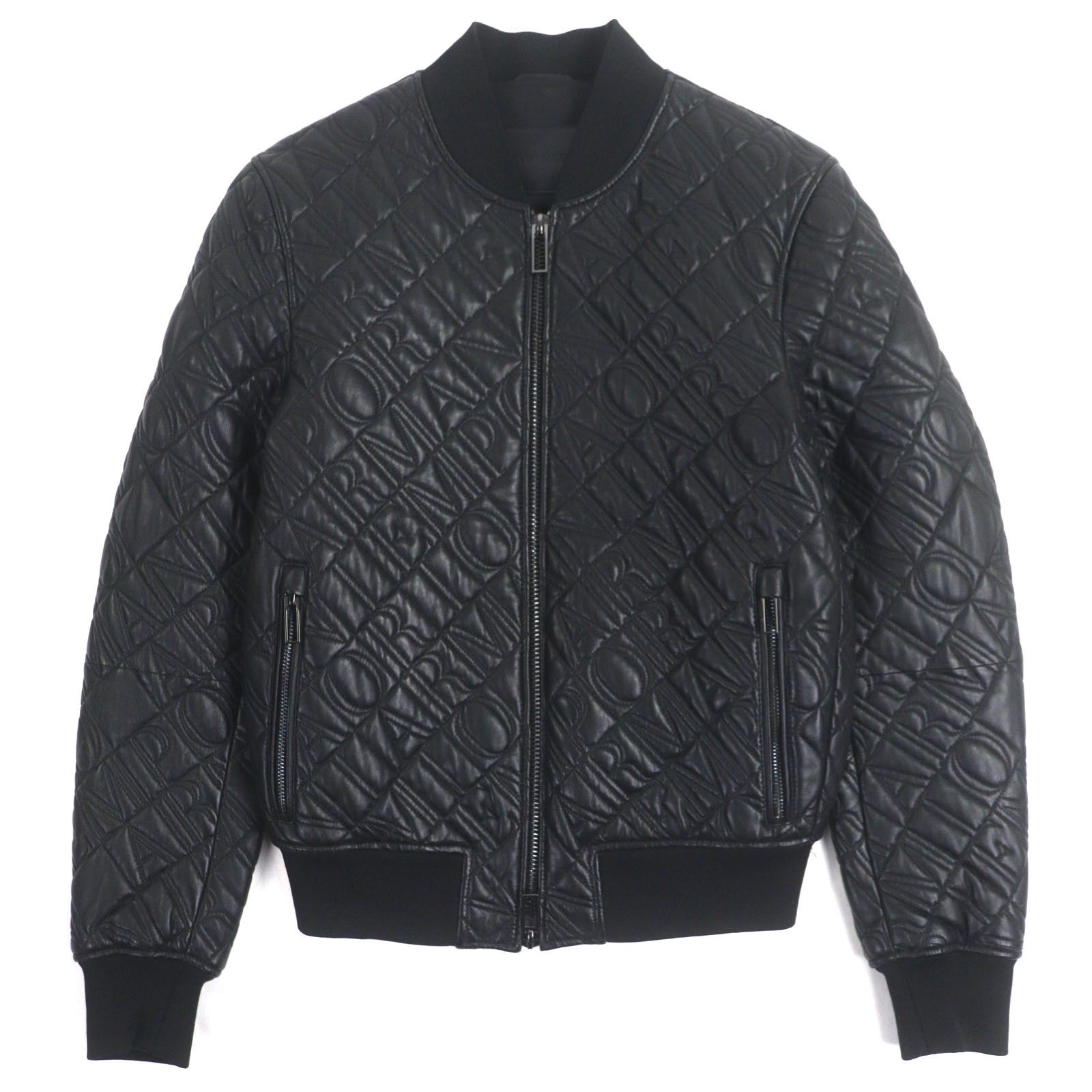 Armani Armani Emporio Armani Lamb Leather Blouson Leather Outerwear DUTY FREE for USA Size ONE SIZE - 1 Thumbnail