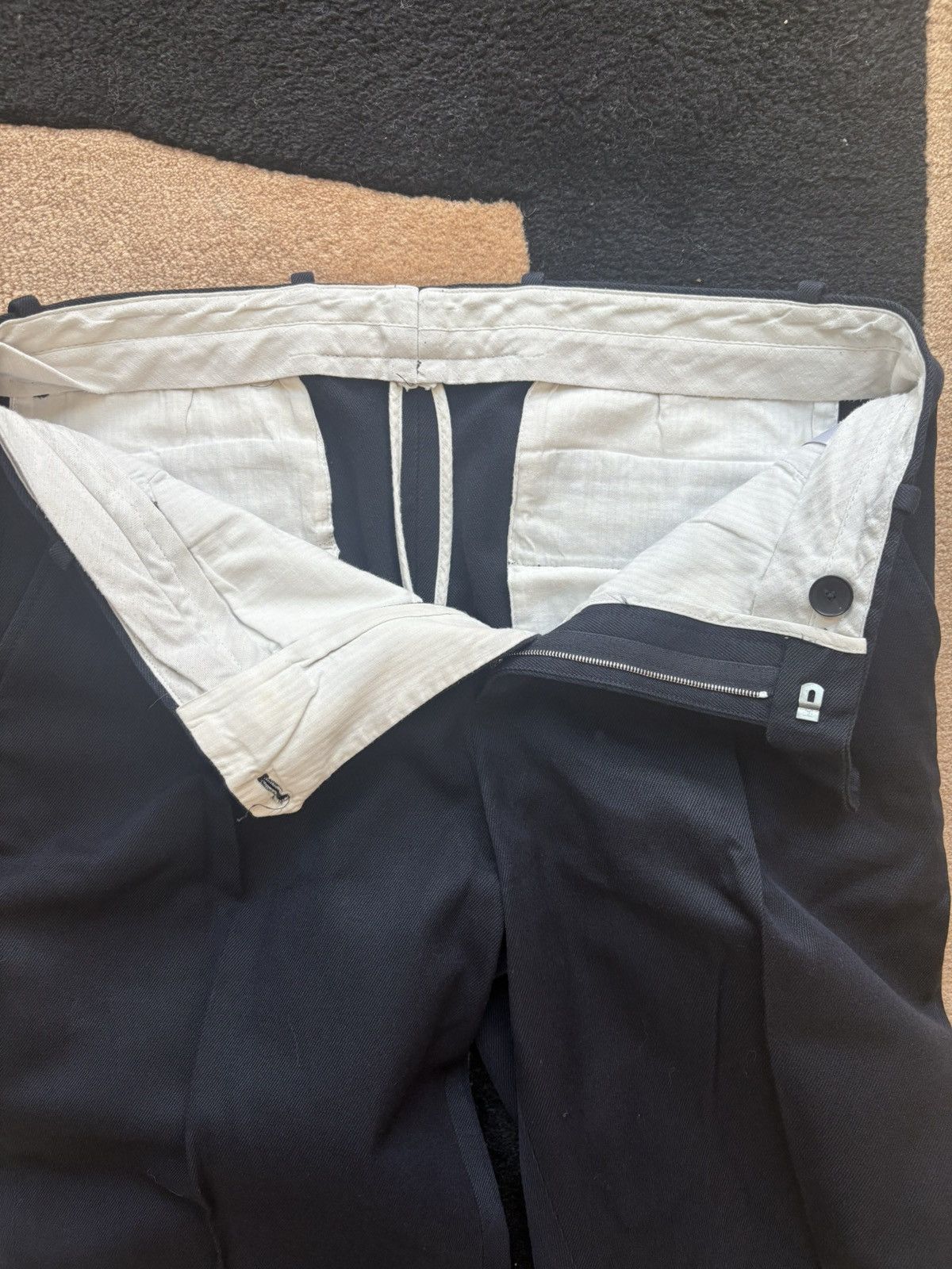 Mr P. Navy Twill cotton trousers Size US 30 / EU 46 - 3 Thumbnail