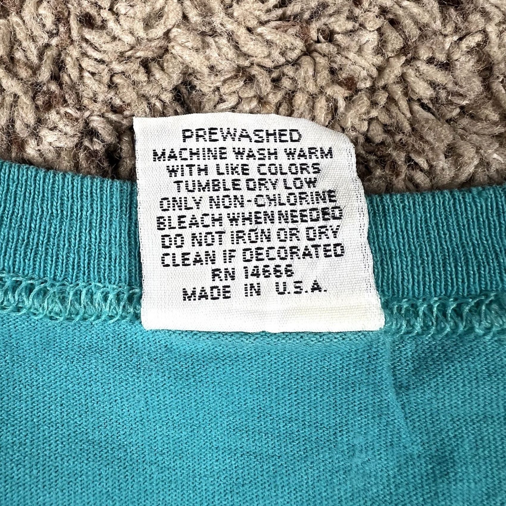 Lee VINTAGE Lee T-Shirt Womens Large Teal 100% Cotton 90s Vintage Shirt Casual Size L / US 10 / IT 46 - 8 Thumbnail
