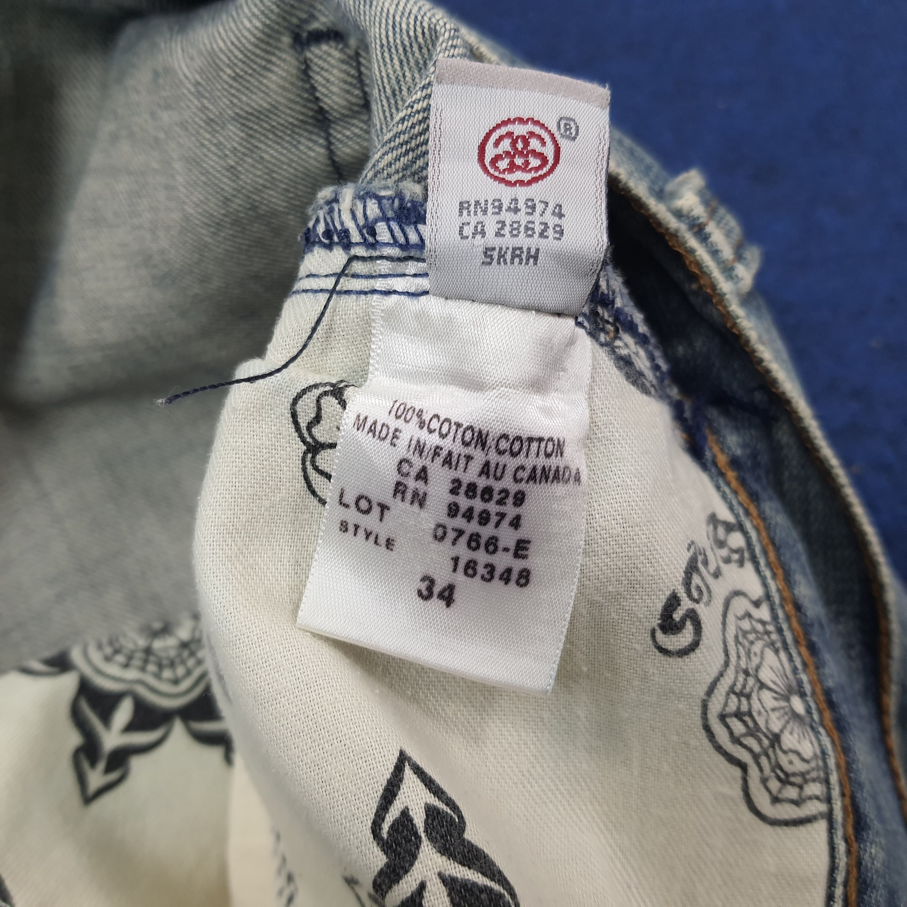 Stussy Vintage Stussy Authentic Workgear Custom Logo Jeans C228N11 Size US 35 - 9 Thumbnail