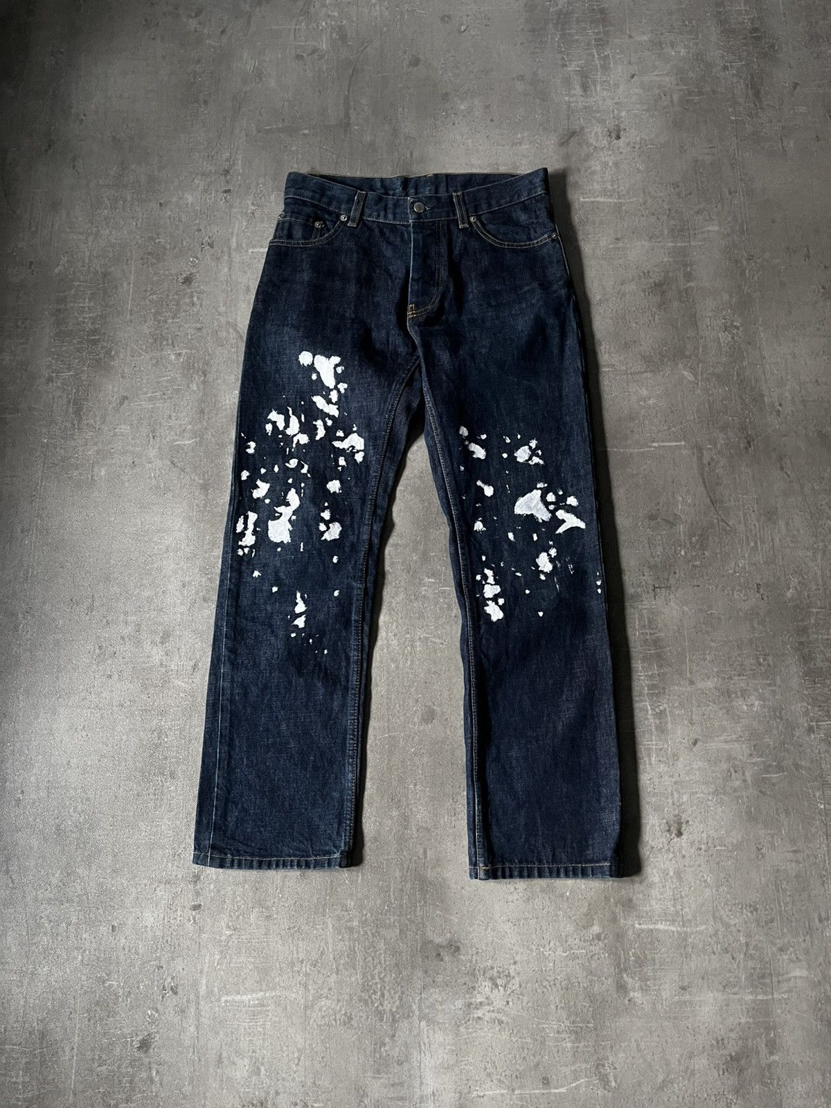 Helmut Lang FW98 Flamethrower Burned Denim | Grailed