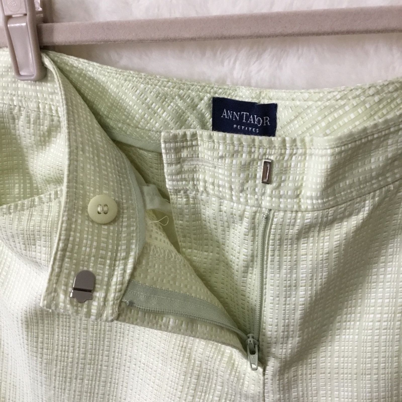 Ann Taylor Ann Taylor Green Pattern Crop Pants Size 28" / US 6 / IT 42 - 5 Thumbnail