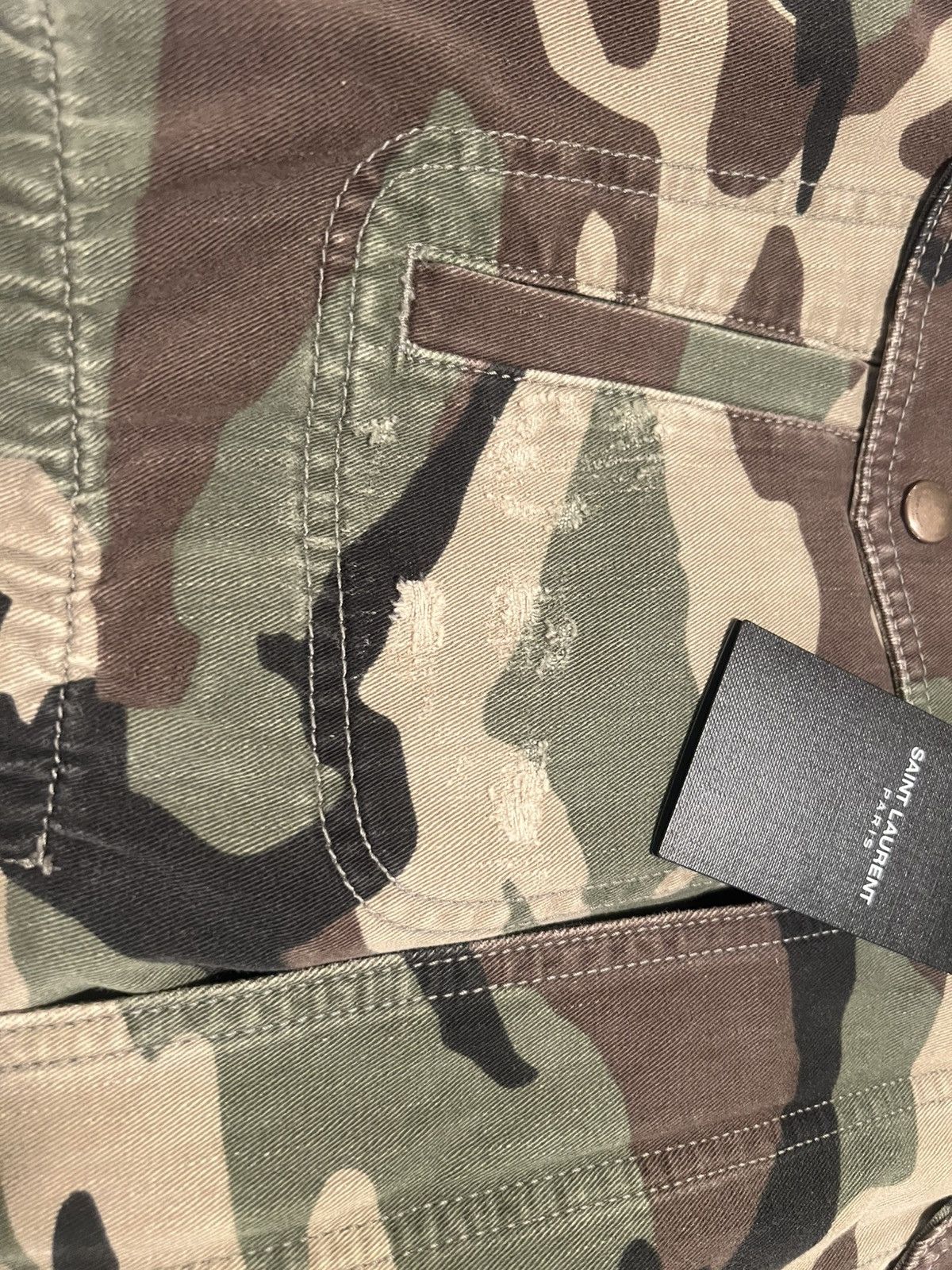 Saint Laurent Paris Saint Laurent men’s camo shearling jacket. L. $2290 Size US L / EU 52-54 / 3 - 12 Thumbnail