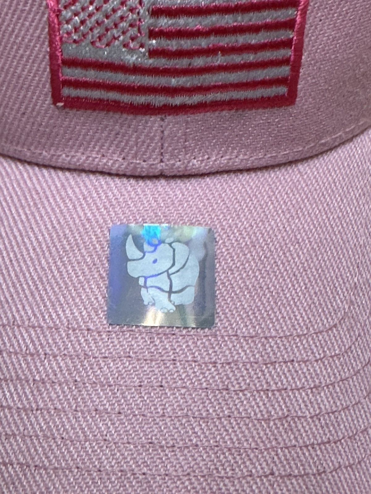 Other Pink Patriotic USA Flag Hat Cap Velcro Adjustable Size ONE SIZE - 4 Thumbnail