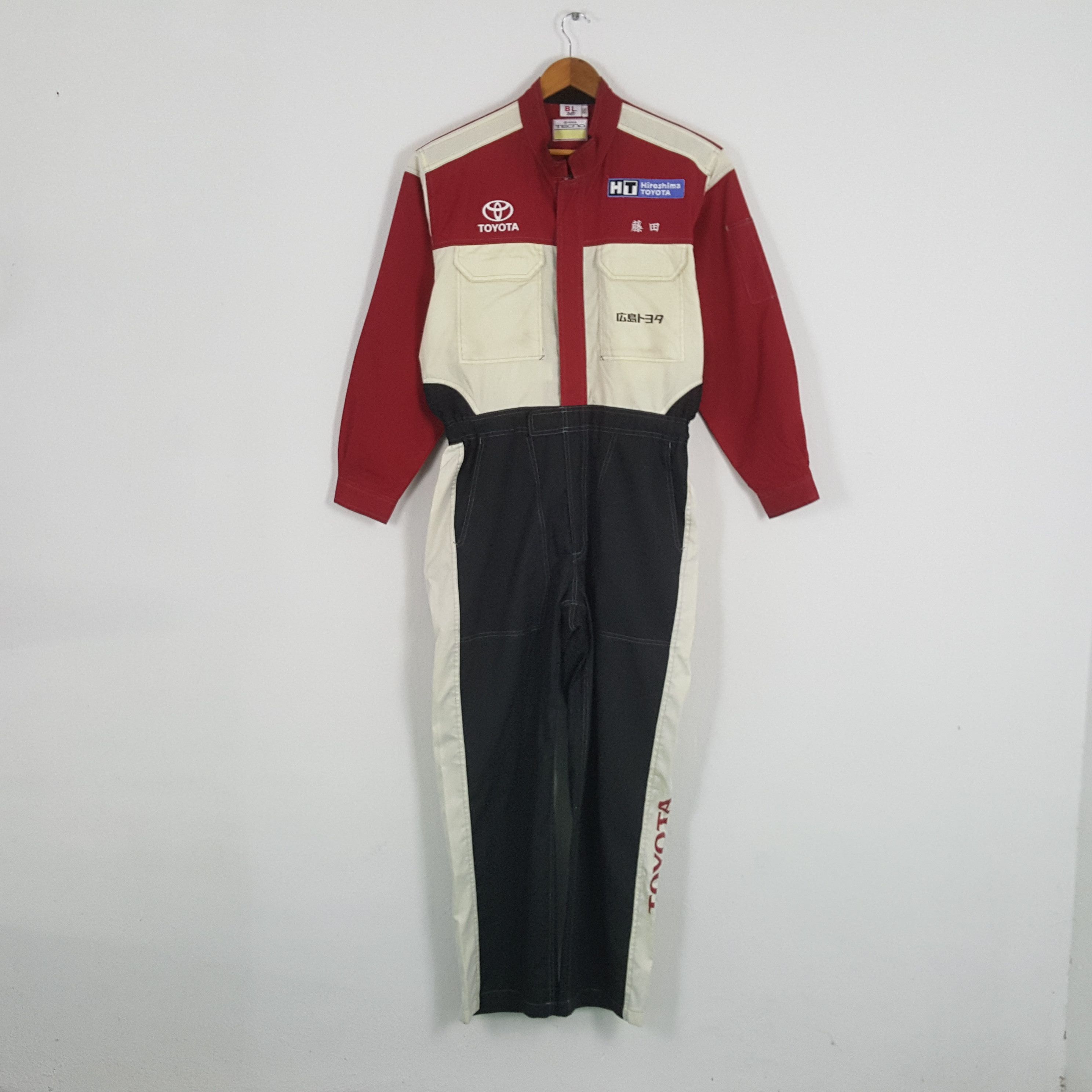 Japanese Brand × Vintage Vintage TOYOTA Japanese Motorsports Racing Coverall Jacket Size US L / EU 52-54 / 3 - 4 Thumbnail