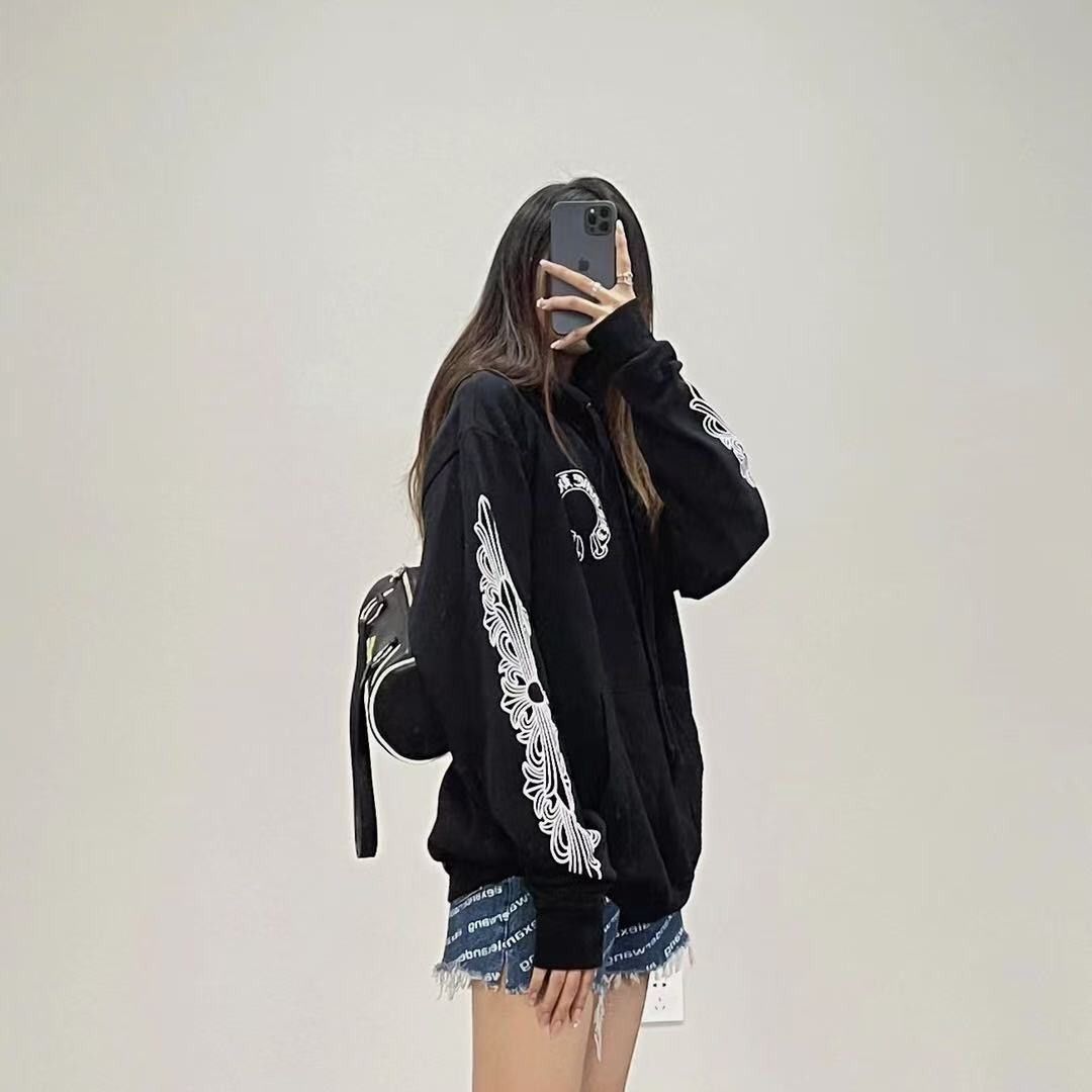 Chrome Hearts Chrome Hearts Black Classic Horseshoe Logo Pullover Hoodie Size US M / EU 48-50 / 2 - 14 Thumbnail