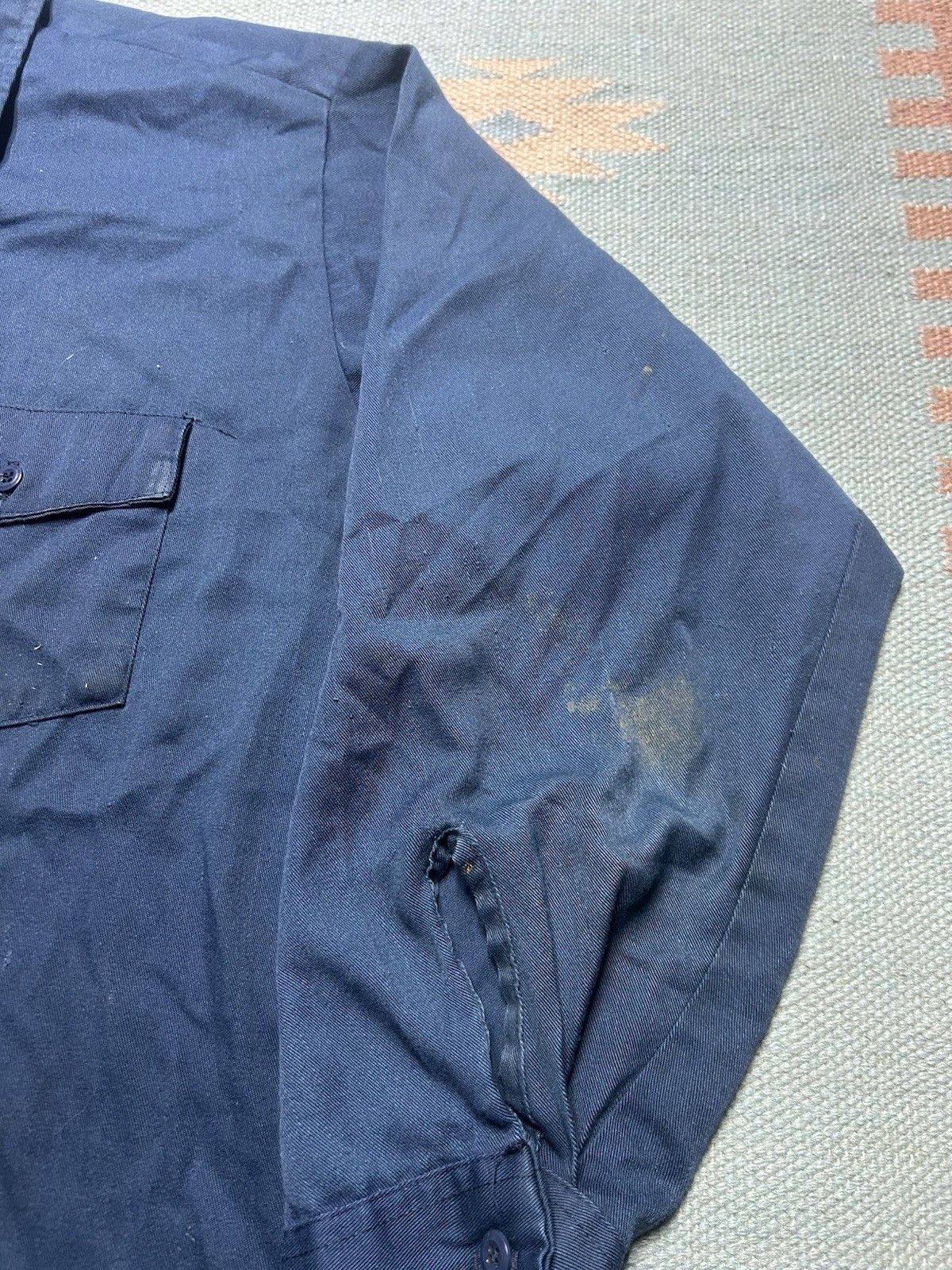Vintage Vintage dickies work shirt chino twill distressed men’s XL Size US XL / EU 56 / 4 - 4 Thumbnail